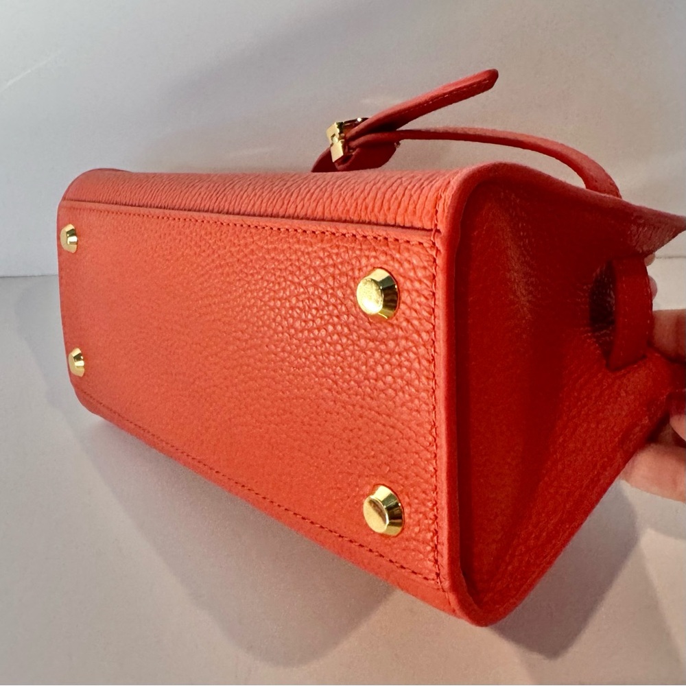 Veronica Beard Mini Dash Bag in Persimmon Orange - Picture 8 of 12